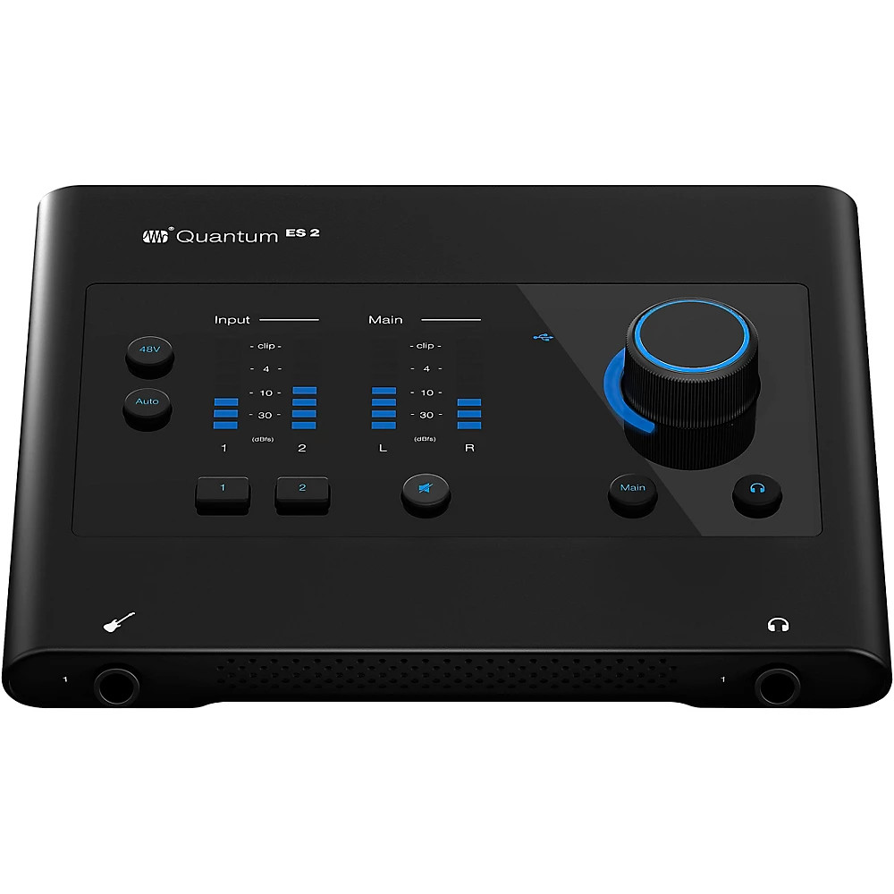 PreSonus Quantum ES2 Audio Interface w/Yamaha Studio Monitors/Cables/Stands HS8