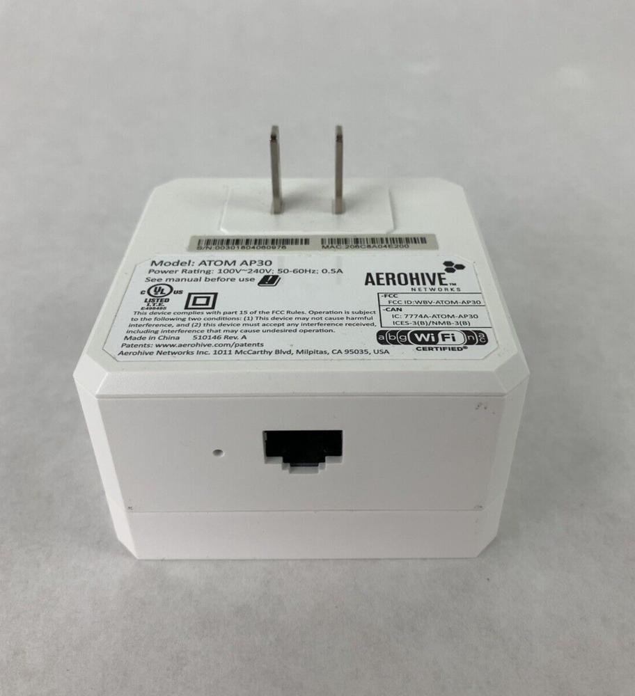AEROHIVE Atom AP30 WiFi Access Point