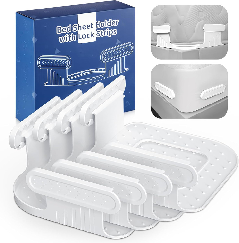 Universal Bed Sheet Holders - Upgraded Straps for Secure Fitting