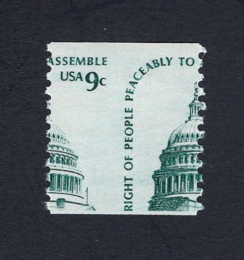 EFO Misperf Error US 1616 Coil Single Mint OG NH Capitol Dome