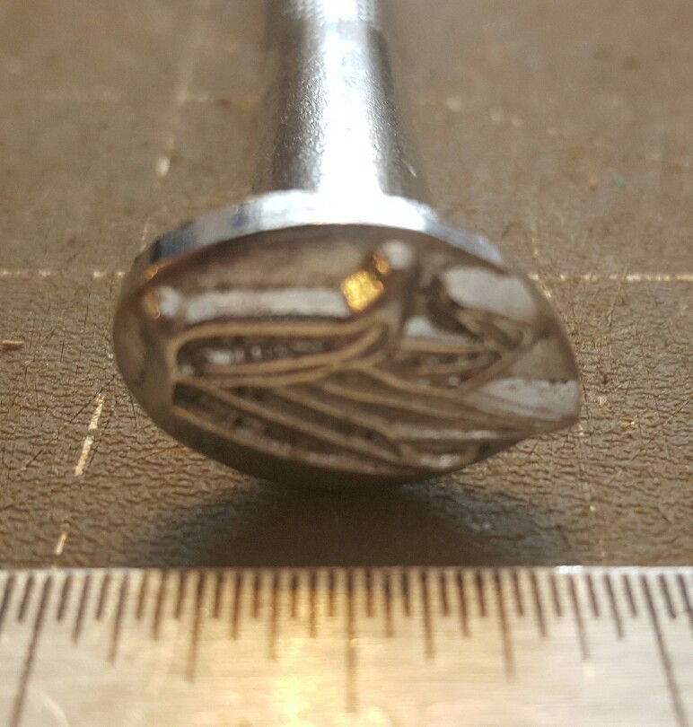 Vintage Baron Leather Stamping Tool ~ 224 Grass