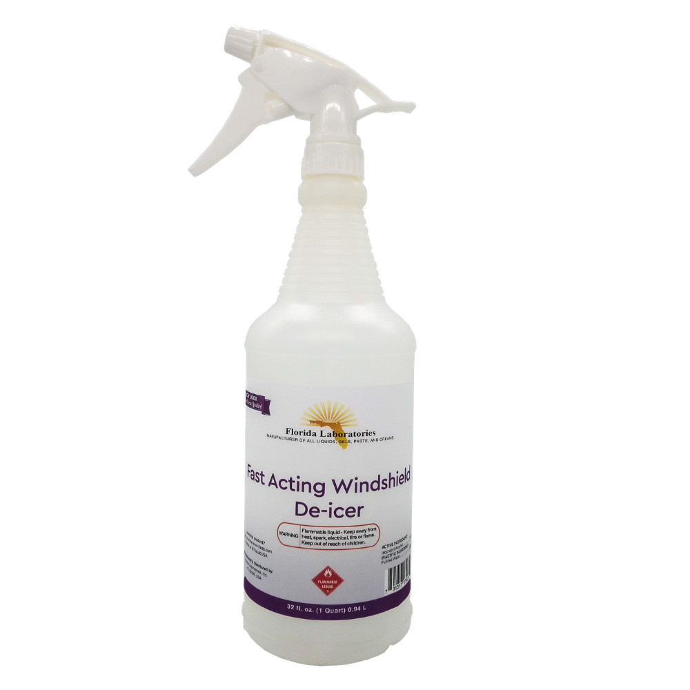 Fast Action Windshield and Surface De-Icer - 1 QT Sprayer w/ Refill