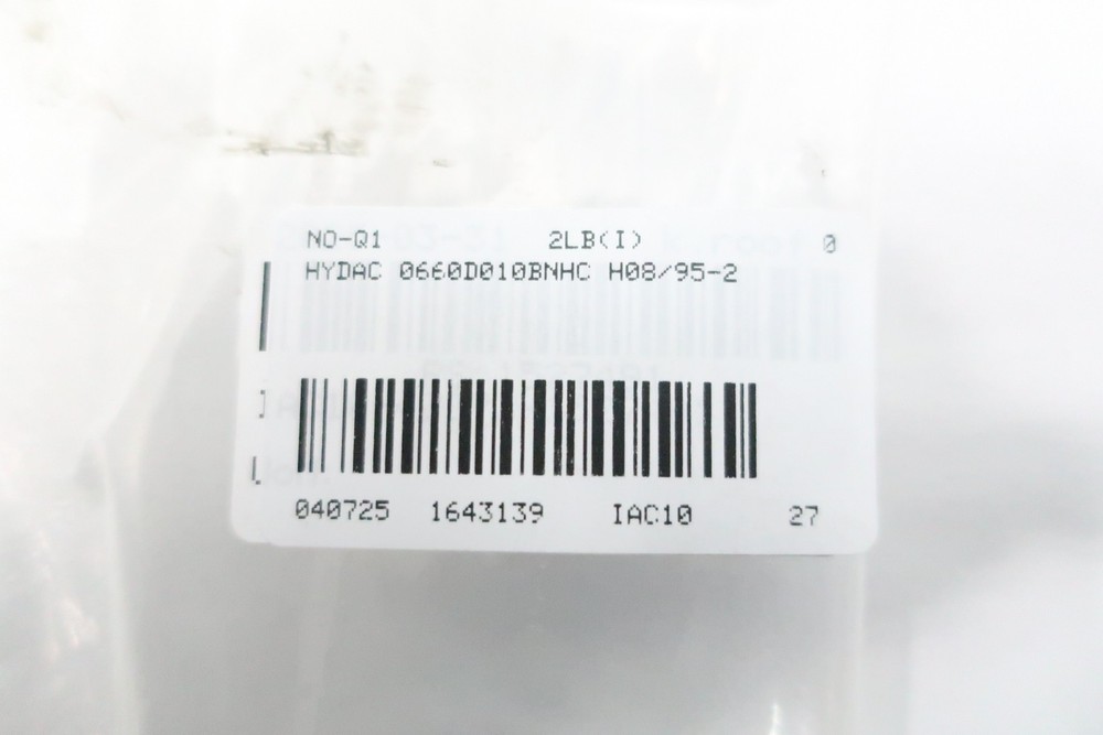 Hydac 0660D010BNHC H08/95-2 Hydraulic Filter Element
