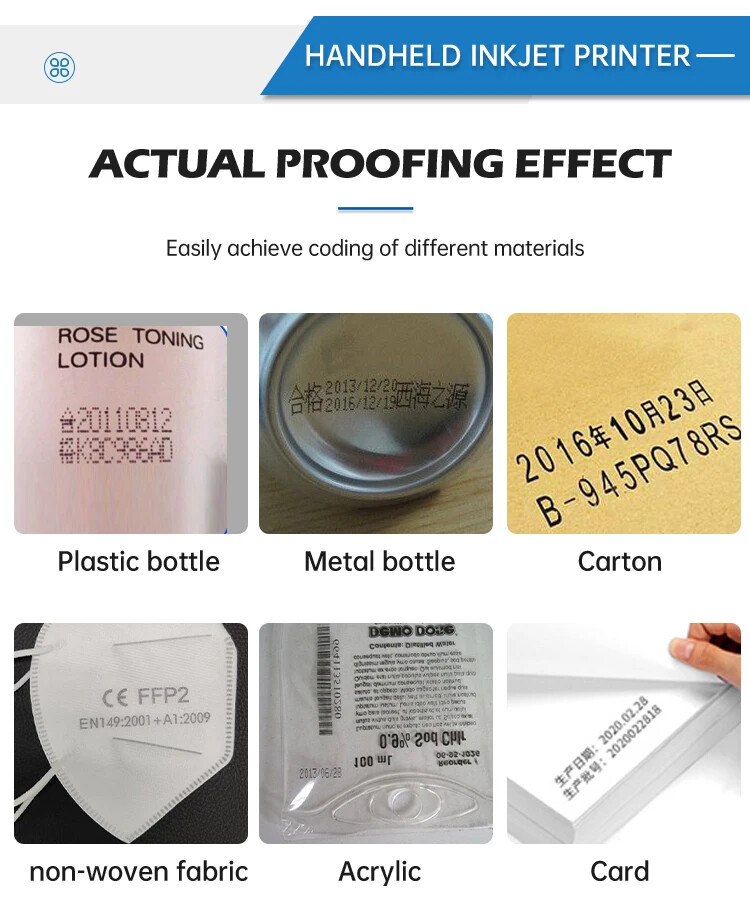 Plastic bag QR code printer, handheld date mini inkjet printer