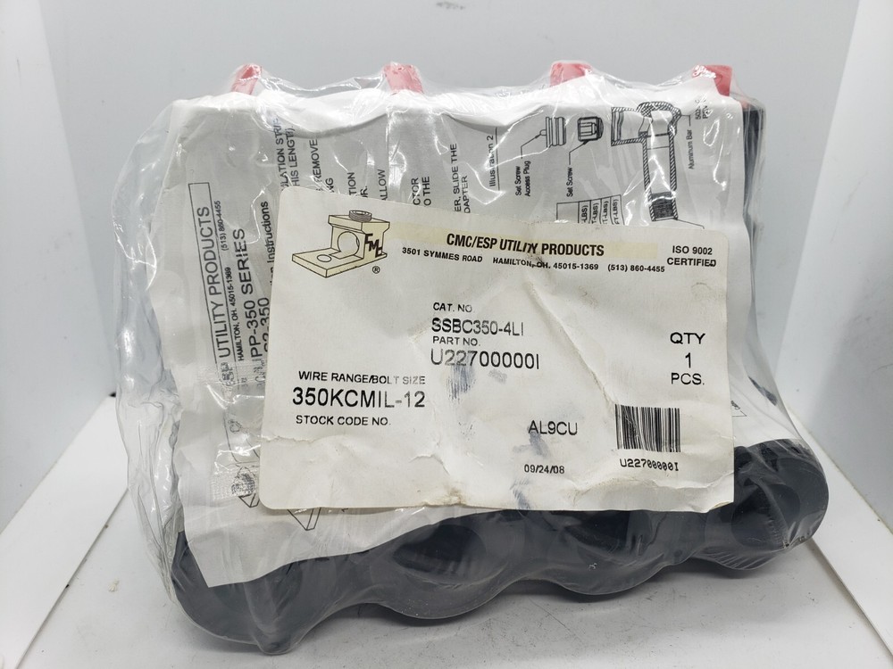 CMC/ESP UTILITY SSBC350-4SI WIRE RANGE SUBMERSIBLE RUBBER CONNECTOR NNB