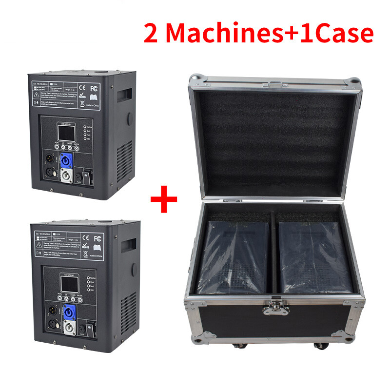 2Pcs 750W Cold Spark Firework Machine 6.6-9.8ft DJ Special Effect with CASE