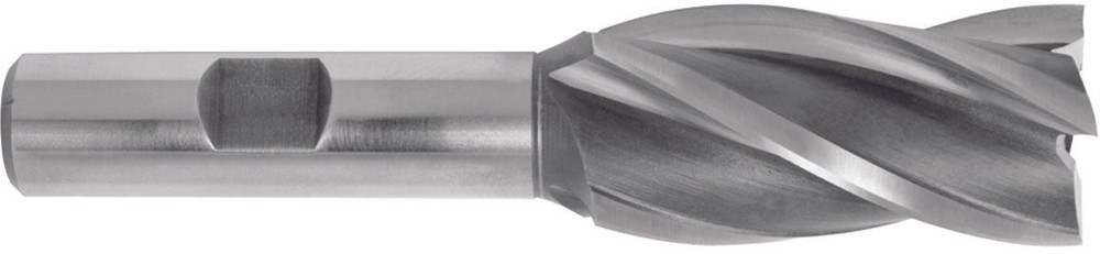 7/8 x 7/8" Shank 4FL HSS Single End Mill - USA