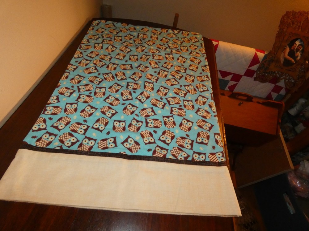 Handmade Pillowcase Flannel Owls