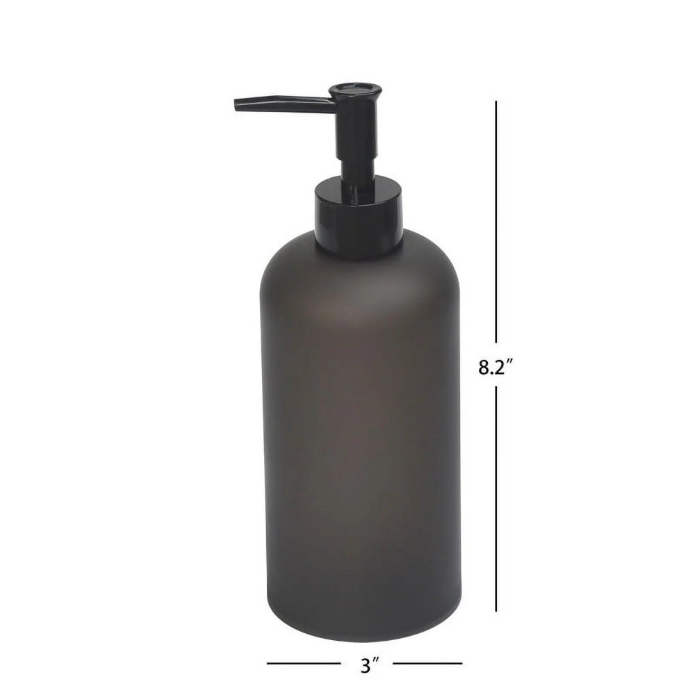 Frosted Black Soap Pump, Plastic