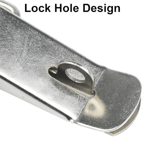 Generic 4 Pack Spring Loaded Toggle Latch Catch, Stainless Steel Spring Loaded