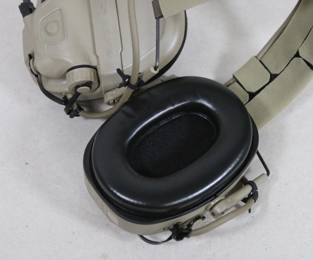 NEW OPEN Ops-Core AMP Communication Headset NFMI Connectorized Tan 499 w/ Mic