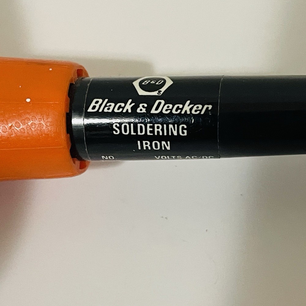 Vintage Black & Decker Soldering Iron No. 7989 W/ Extra Tip & Solid Wire