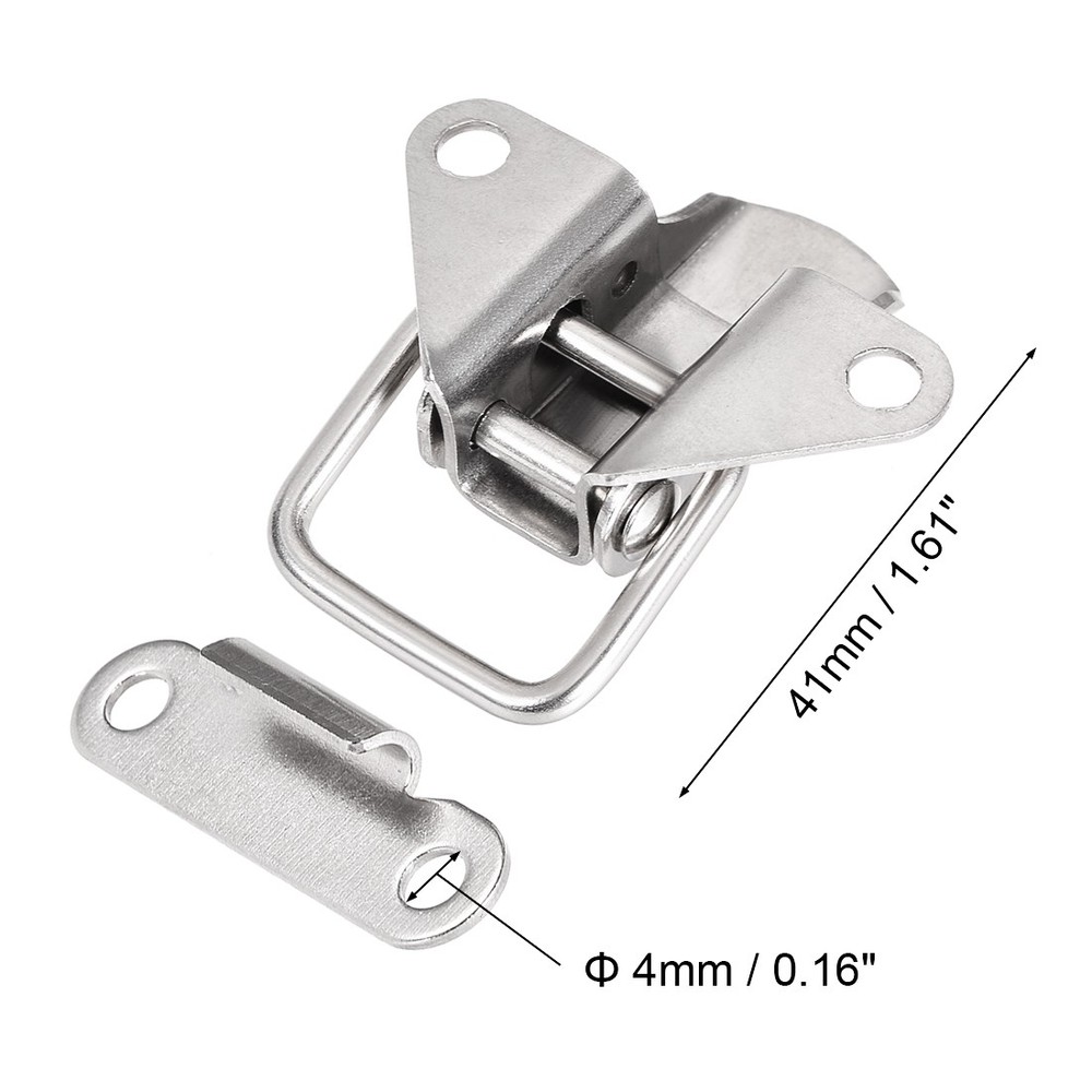 4pcs - 1.61" 304 Stainless Steel Draw Toggle Latch Clamp for Case Toolbox