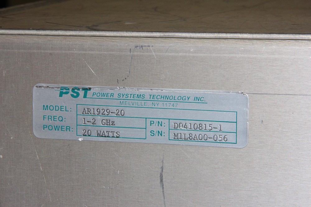 POWER SYSTEMS TECHNOLOGIES LTD AR1929-20 AR Series Solid State Amplifier