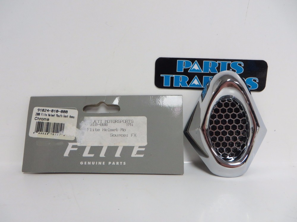 Fox Racing Replacement Chrome Mouth Vent Assembly Flight Helmet 2000