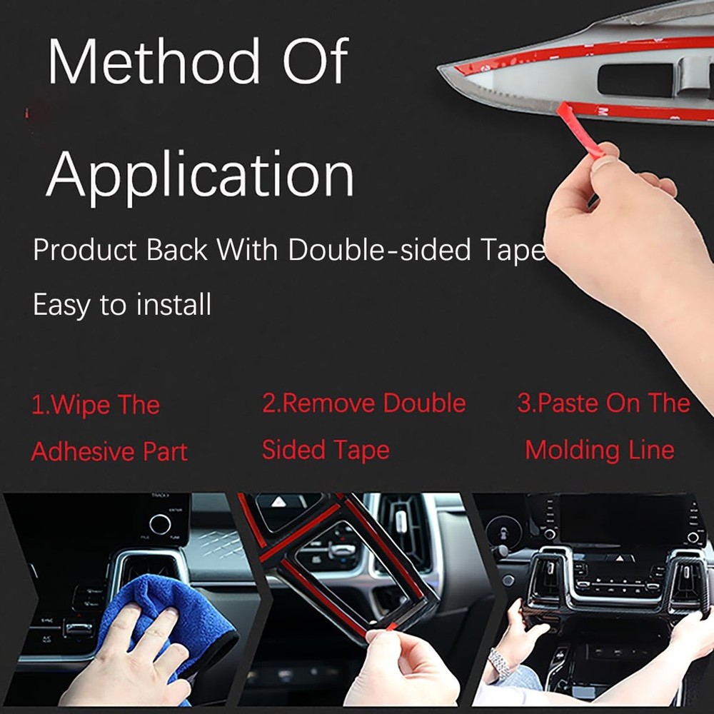 ABS Exterior Mirror Cover Side Rearview Mirror Cover Cap Trim Compatible with...