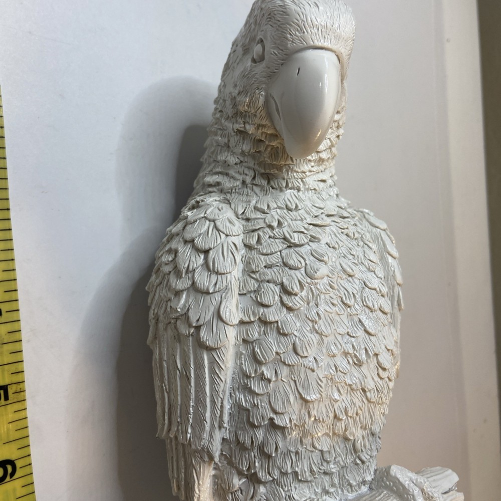 Life-Size 20th Century White Parrot Bird Statue
