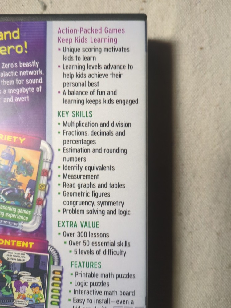 math blaster Ages 7-9. New-sealed