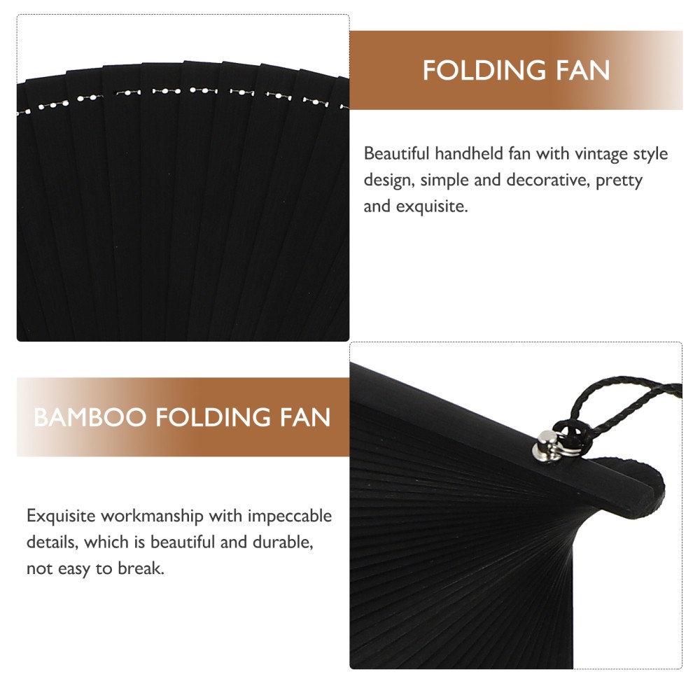 Bamboo Fan Convenient Folding Fans Handheld Man Foldable Chinese