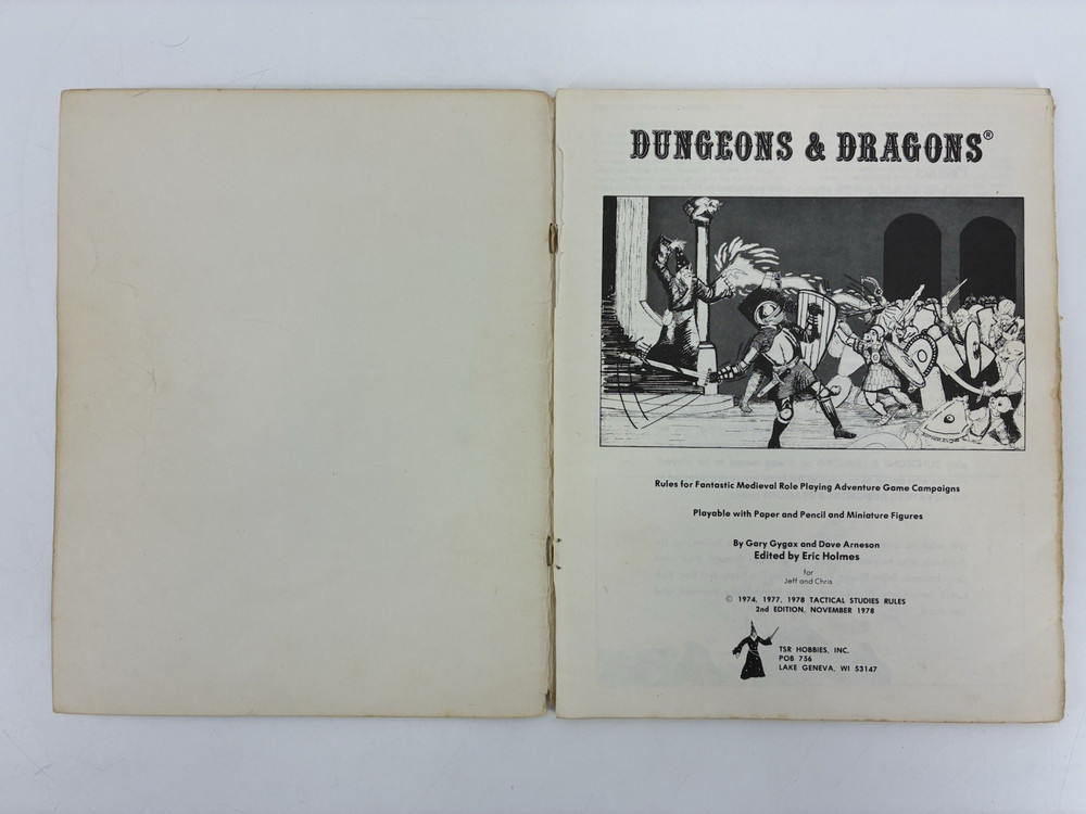 Dungeons & Dragons Basic Set Rule Book 2001 4th printing