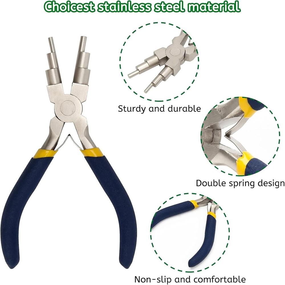 Bail Forming Pliers for Jewelry Wire Loop Making