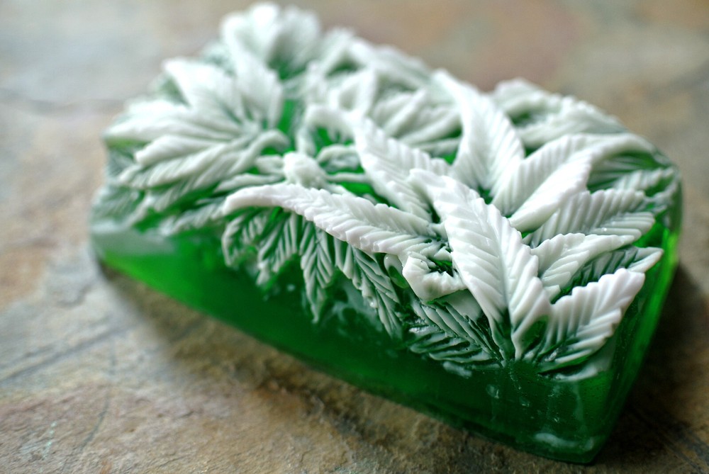 MARIJUANA SILICONE MOLD for soap making and other crafts