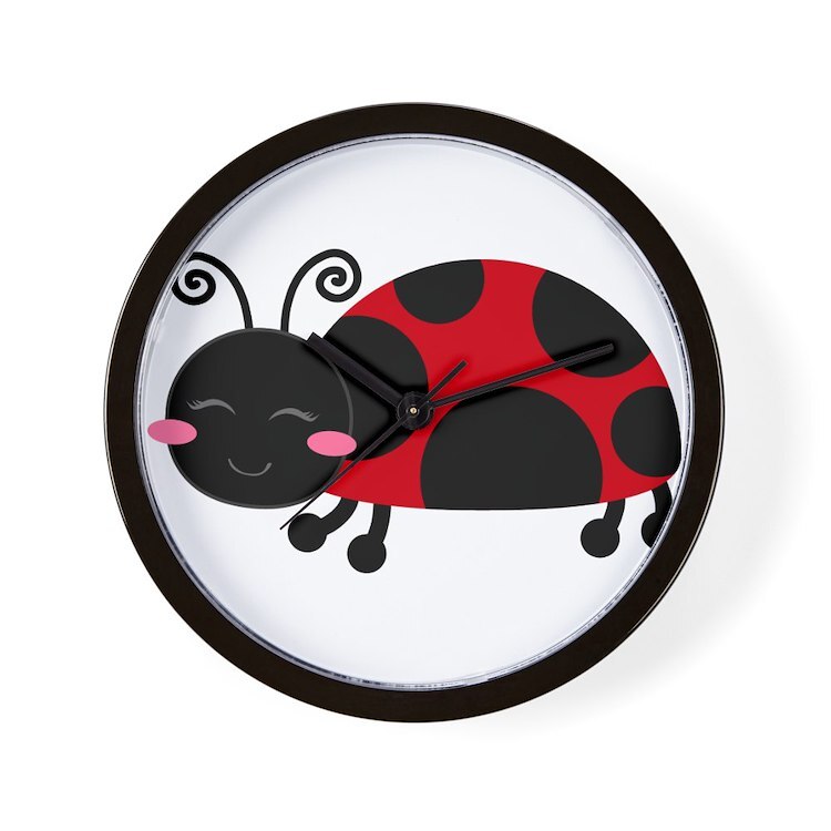 CafePress Ladybug 10" Wall Clock (139771445)