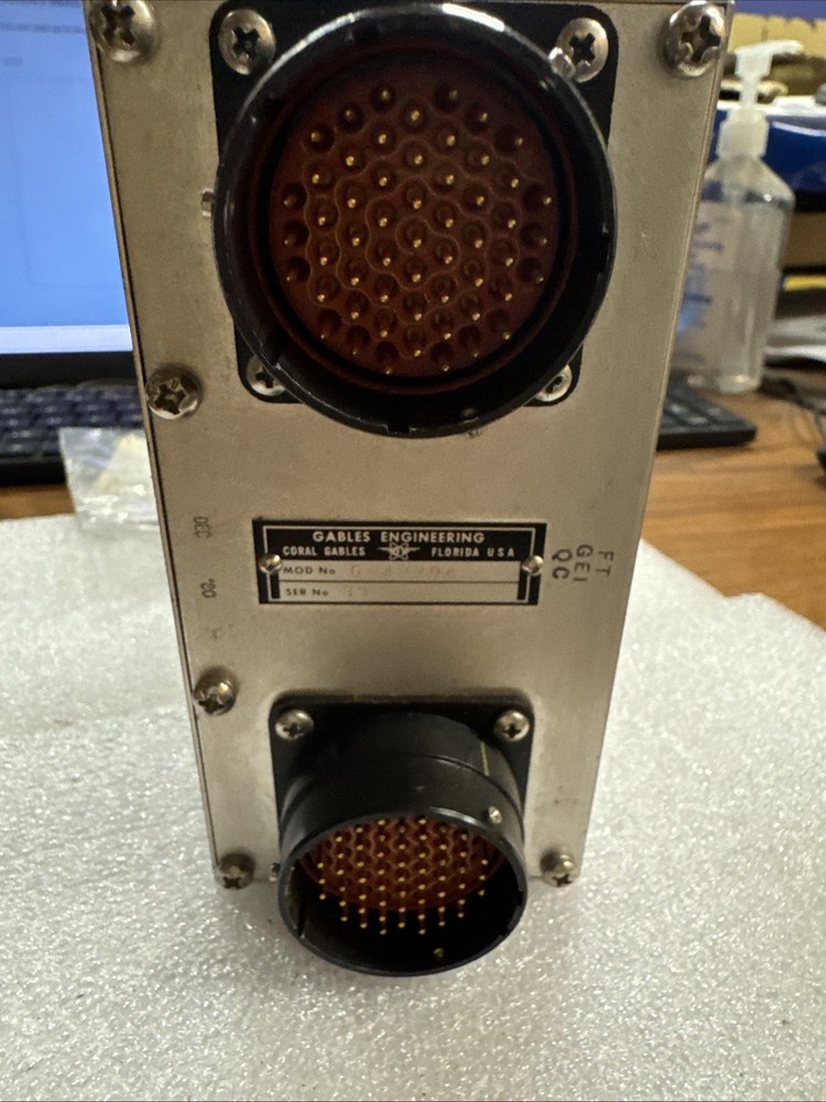 Vintage Cockpit VHF NAV Instrument Control Panel G-4229A nice! bin12