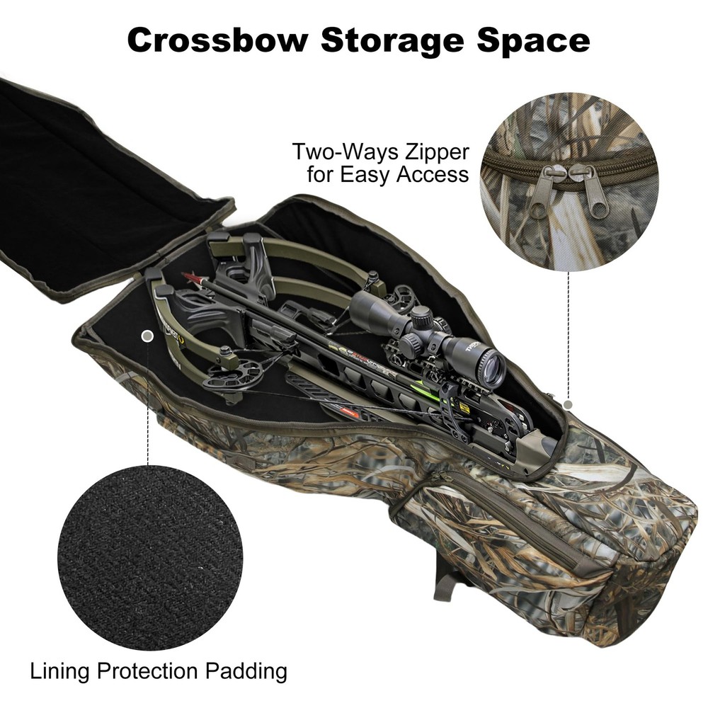 Soft Crossbow Case, Narrow-limb Crossbows Backpack, Soft Shell Padded Archery...