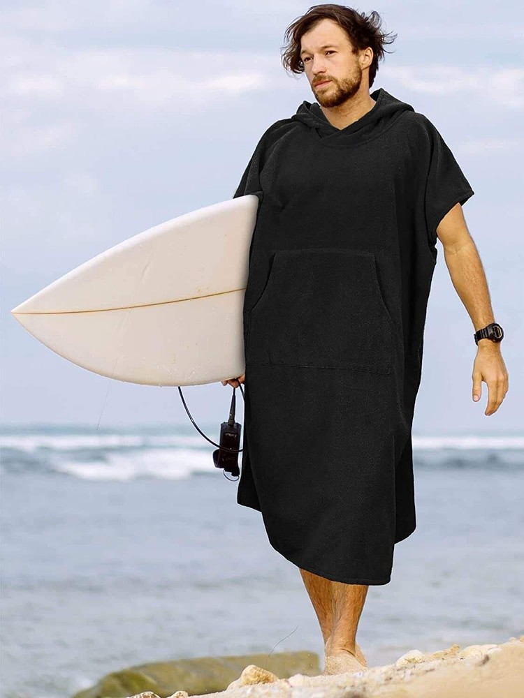 Changing Robe with Hood Quick Dry Microfiber Wetsuit Changing Towel(Bulk 3 Sets)