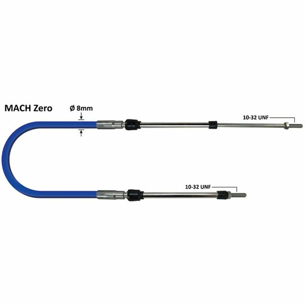 Uflex MACHZEROX15 3300 Universal Control Cable 15 Foot 33C Type 10-32 Thread