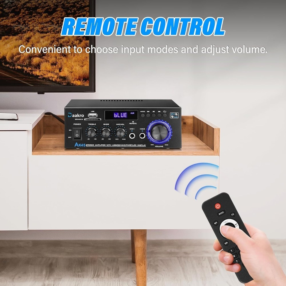 Portable Wireless Bluetooth Amplifier