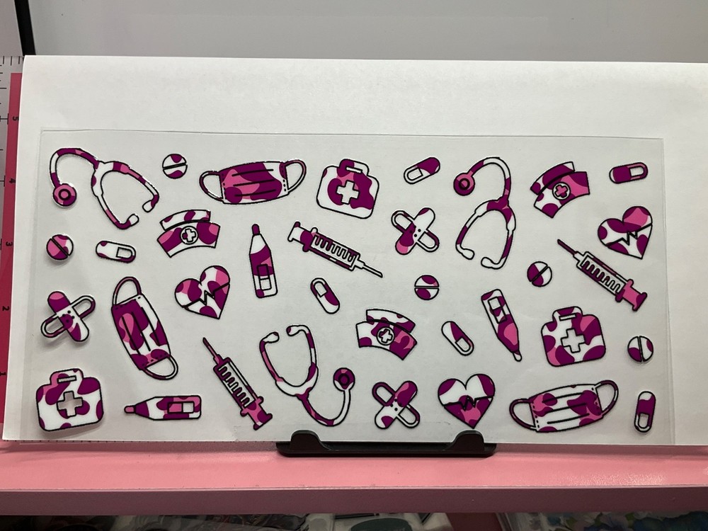 UvDtf Nurse Theme Wraps