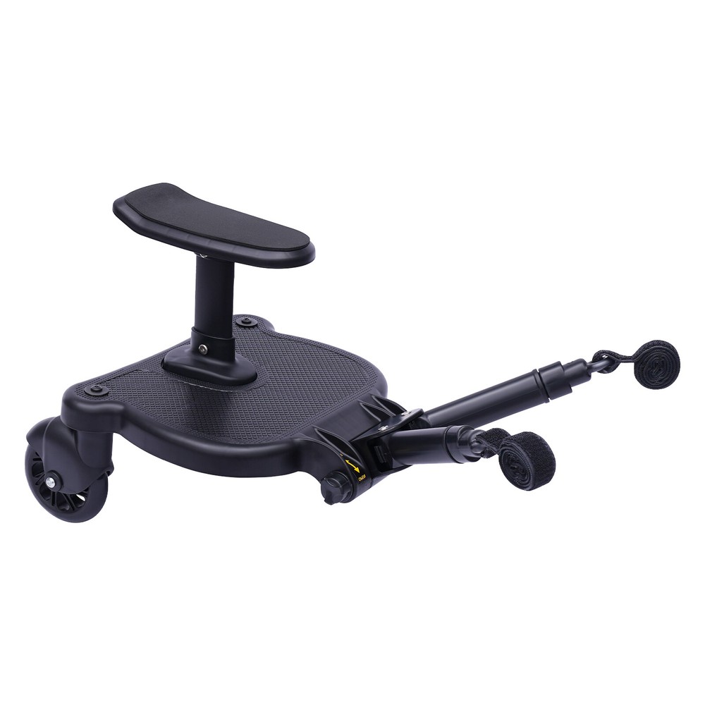 Universal 2 in 1 Stroller Ride Board w/ Detachable Seat, Stroller Glider board