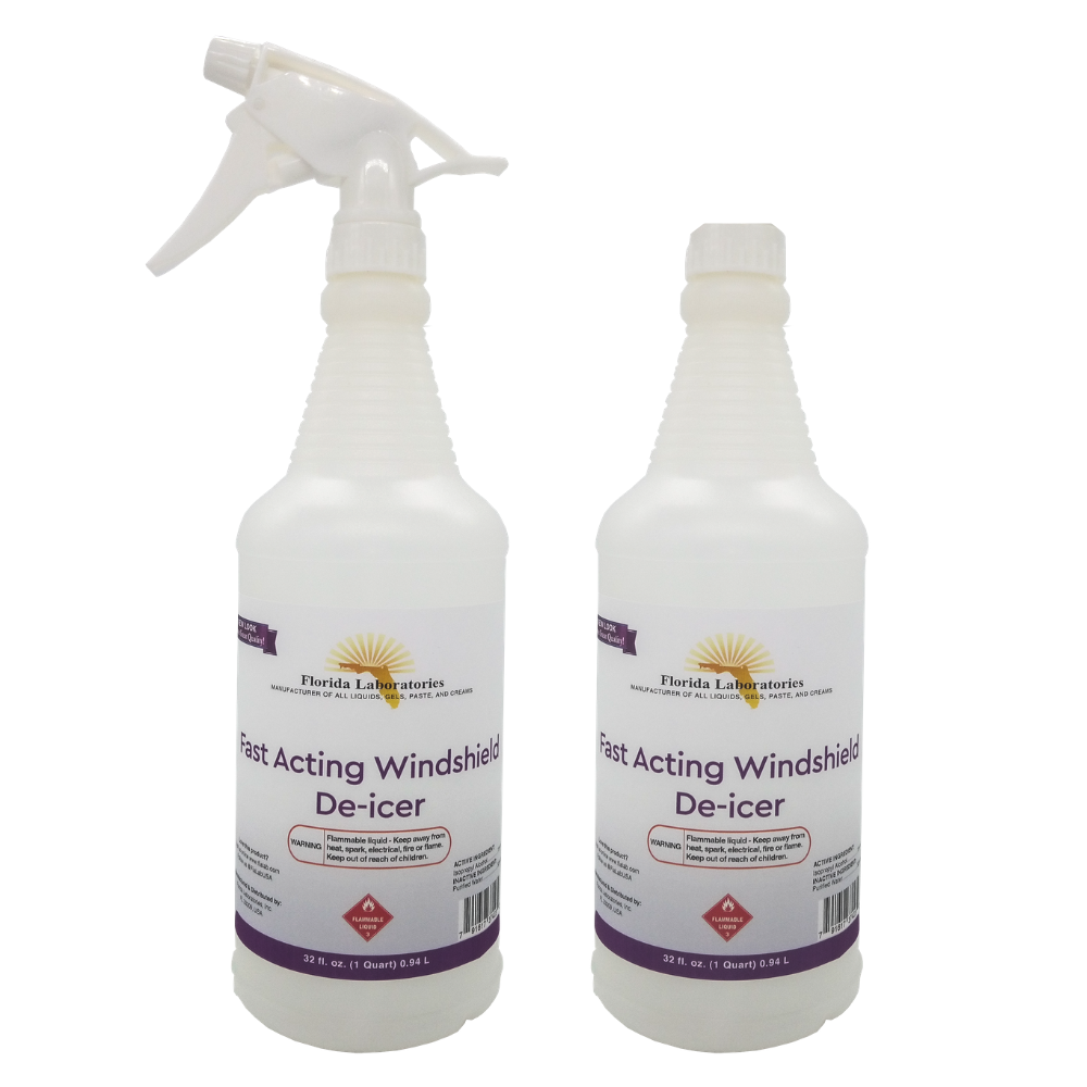 Fast Action Windshield and Surface De-Icer - 1 QT Sprayer w/ Refill