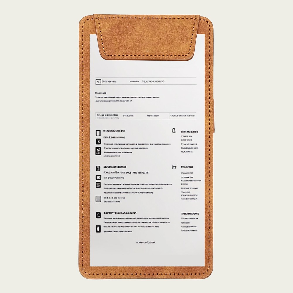 PU Leather Notepad A5, 10x20cm With Magnetic Closure, Brown