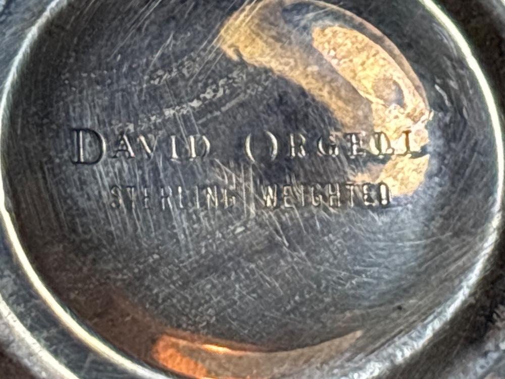 David Orgell Sterling Silver Weighted Candle Holders 8”