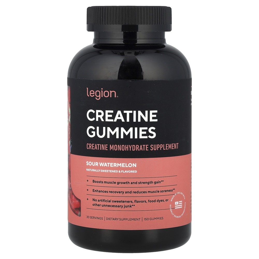 Creatine Gummies, Sour Watermelon , 150 Gummies