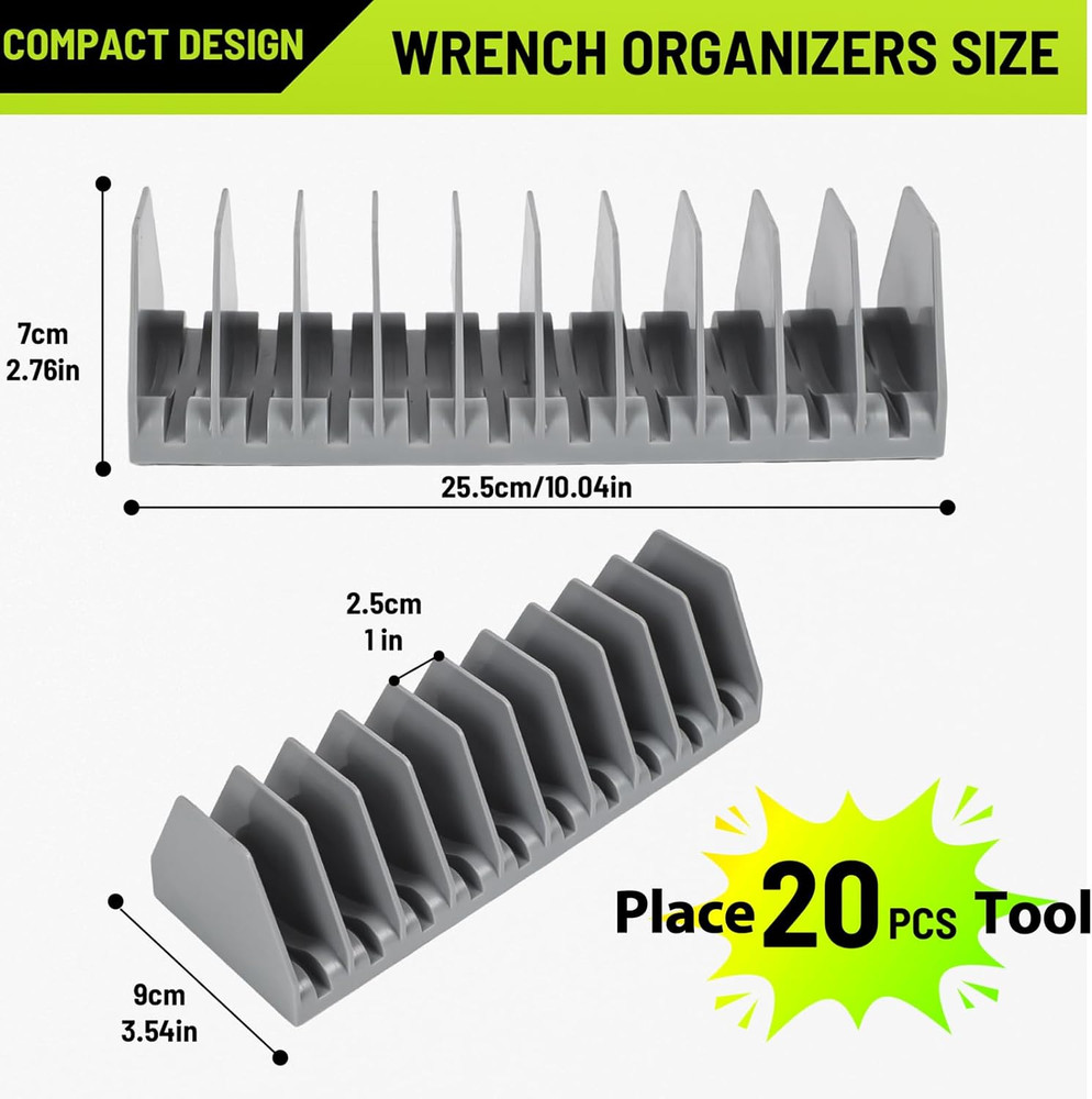 2-Pack Plier Organizer Rack Tool Drawer Durable Space-Saving Design Storage