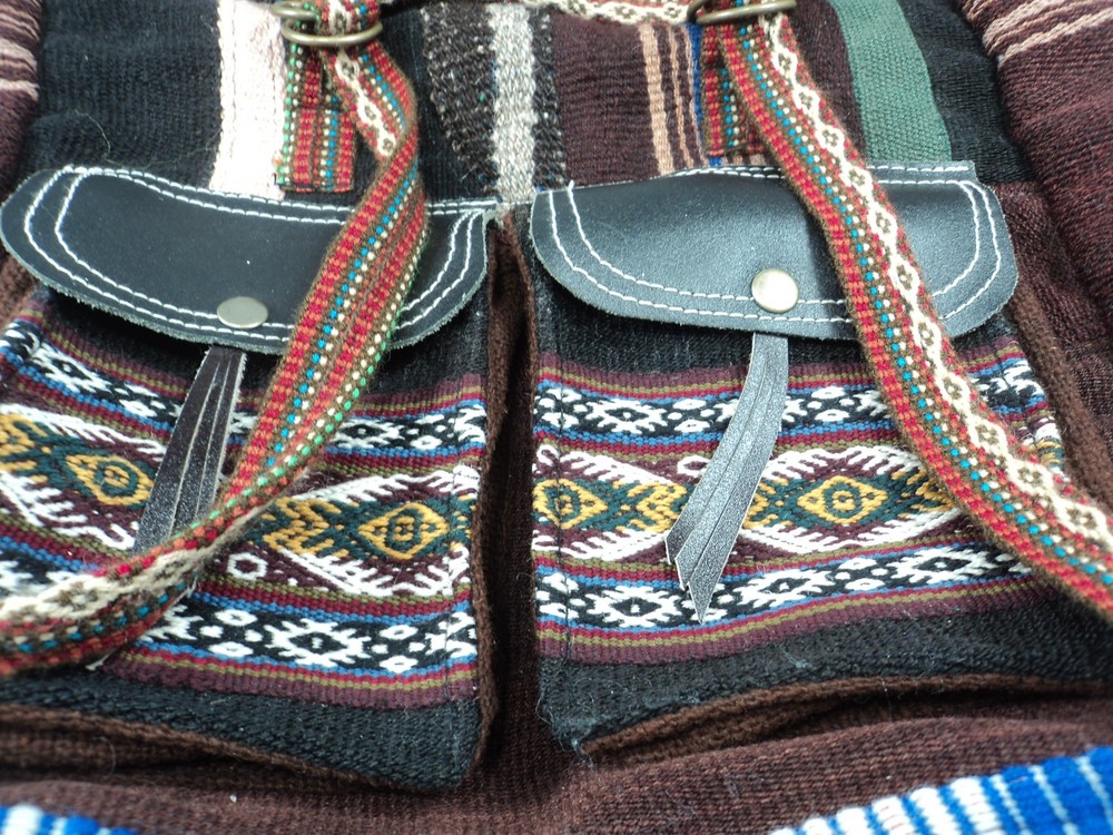 Traditional Peruvian Hand Woven Tribal Backpack