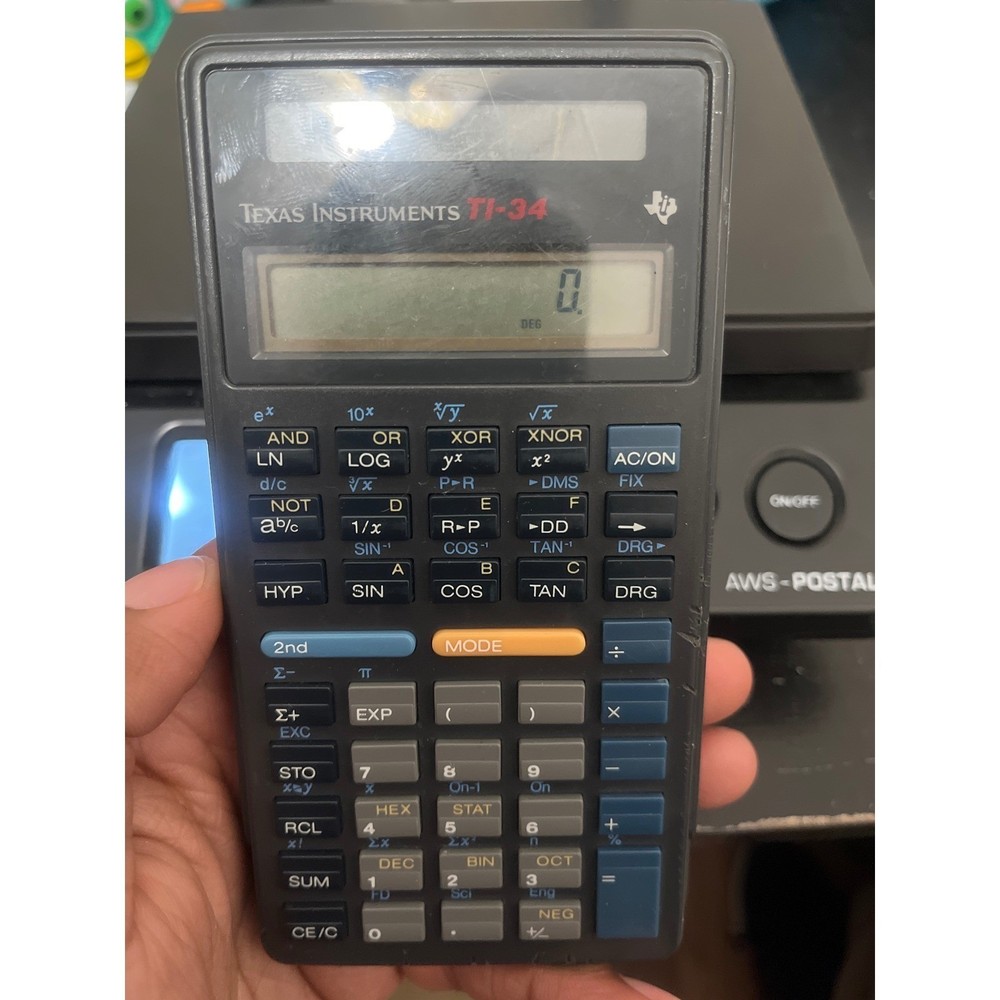 Texas Instruments TI-34 Solar Scientific Calculator - Tested