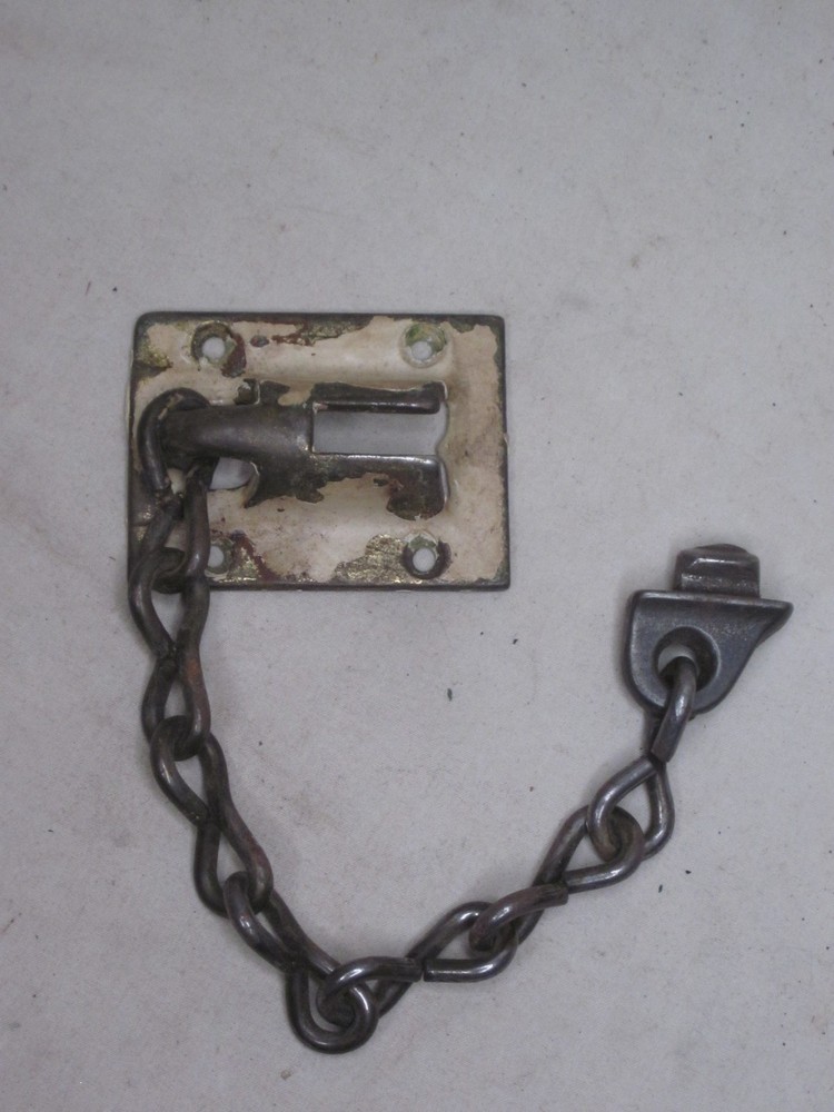 incomplete   vintage door chain lock security single part *PLEASE NOTE