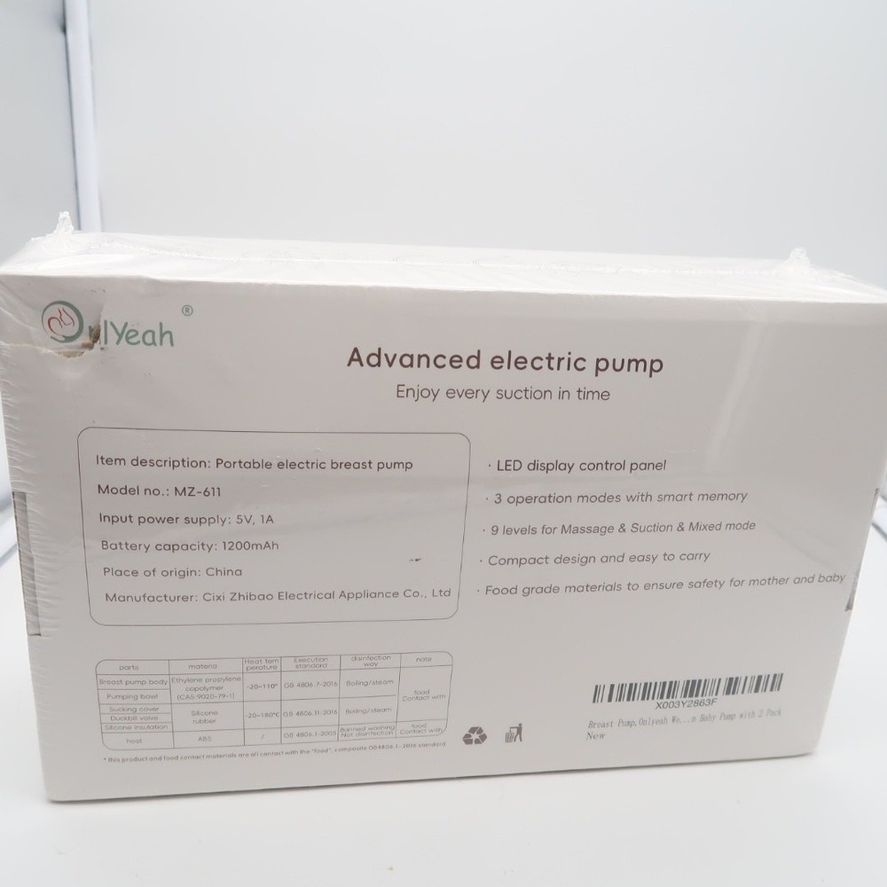 Onlyeah Portable Electric Breast Pump Hands Free