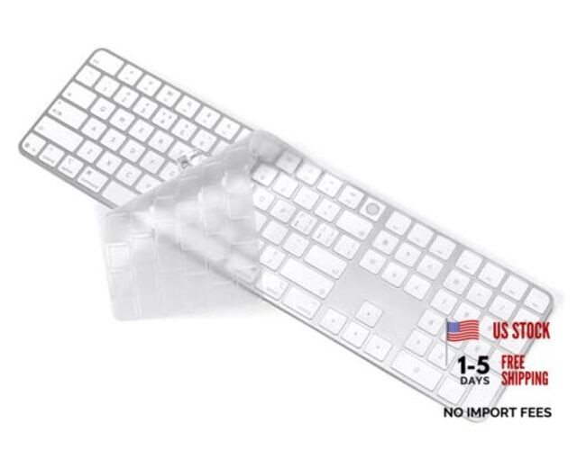 Keyboard Cover Skin Compatible with 2024 Magic Keyboard with Numeric Keypad