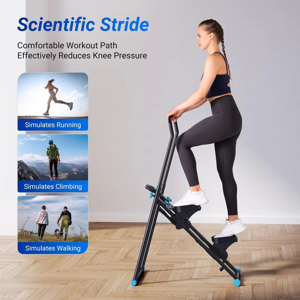 Stair Stepper Home Gym Exercise Vertical Climber Machine Folding Cardio Stepper