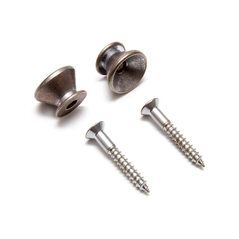 Gotoh EP-B2 Aged Chrome End Pin Strap Buttons