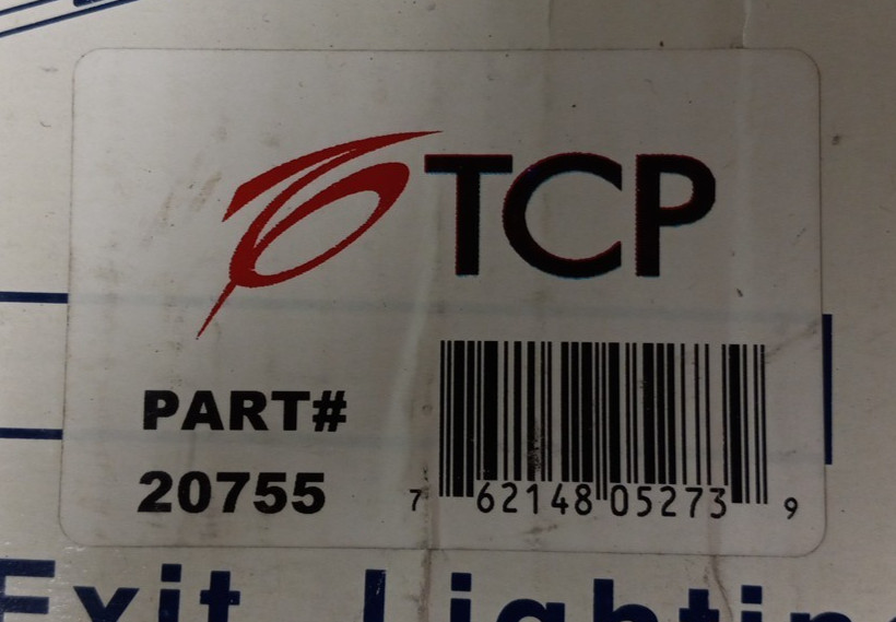 Emergency Exit Lighting Fixture TCP 20755
