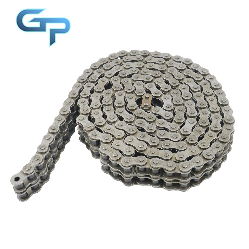#60-2 Double Strand Duplex Roller Chain 10 Ft with 2 Connect Links