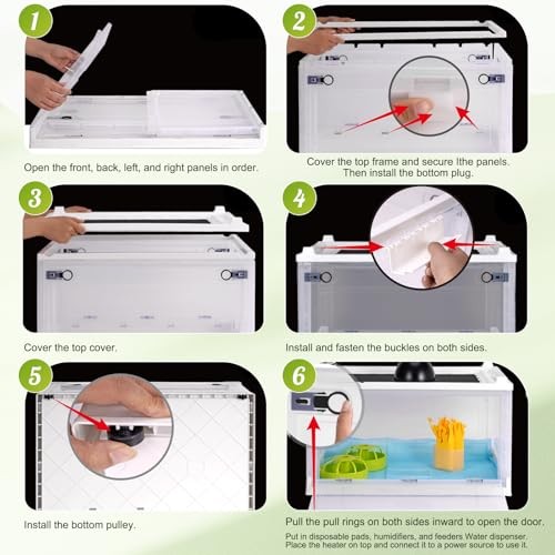 Brooder Box for Chicks, Chicken Brooder Box Warms Up to 25 Chicks Adjustable