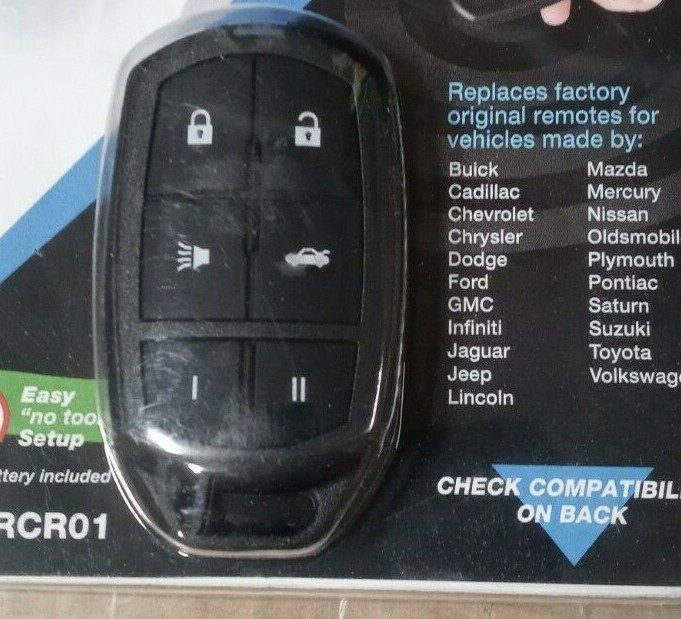 VOXX Replacement Car Remote Model#VURCR01